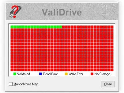 ValiDrive v1.0.1 U盘扩容检测工具，快速检测U盘真实容量